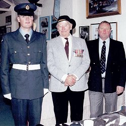 Three generation of the Shanks family pictured at the Trenchard Museum, RAF Halton