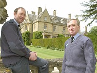 Amport House, the home of the Armed Forces' Chaplaincy Centre, provides an historic backcloth for its new Principal, Padre Richard Lee, pictured with Squadron Leader Iain Johnston, Officer Commanding Administration. The Amport Estate dates back to the Norman Conquest of 1066, and both the gardens and the house are Grade 2 Listed