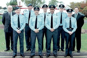Pictured at RAF Halton, the Officers Commanding the newly restructured station and TDSU.