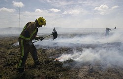 Peat fires are a major problem for MPA firefighters