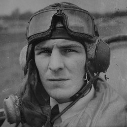 Flight Lieutenant Bruce Arthur Rogers pictured in his flying clothing shortly before his death on the 17th of June 1941