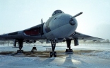 Vulcan in the snow, courtesy of Andy and Maggie Leitch