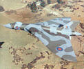 XM657 flying over Scotland. - Station Archive.